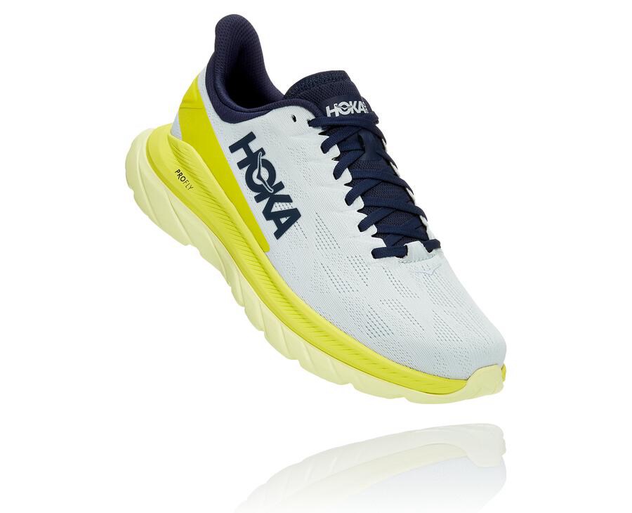 Tenis Hoka One One Masculino Branco - Mach 4 - 982-TNGLRQ